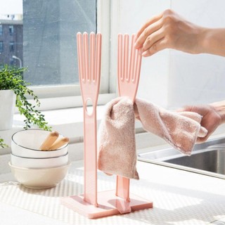 Giá đỡ máy sấy, giá treo găng tay nhựa xanh/hồng, giá phơi tái sử dụng đa chức năng, móc treo nhà bếp