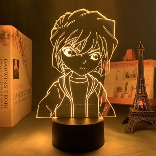 GC9 Thám Tử Lừng Danh Conan Đèn Ngủ Anime 3d Đèn Acrylic Từ Xa LED Sạc USB Chiếu Sáng Haibara Ai Ran Trang Trí Nhà Quà Tặng