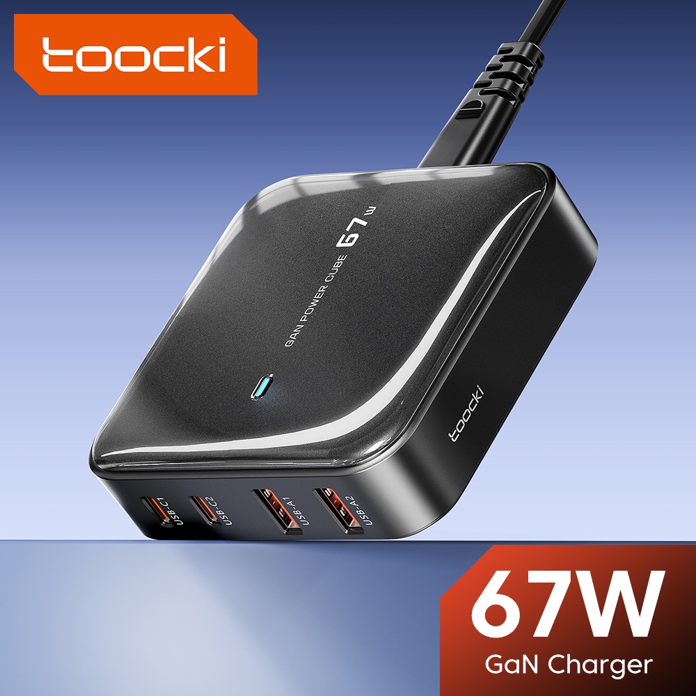 Củ Sạc Toocki 67W 4 Cổng USB Type C PD3.1 QC4.0 1.5m AC | Shopee Việt Nam