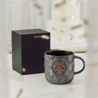 Cốc Starbucks kỷ niệm mới vảy cá huy chương đồng cốc với quà tặng uống nước cốc sứ cặp đôi cốc cà phê