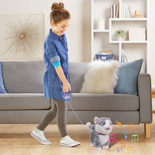 Mèo Nhồi Bông Điện Tử Biết Đi Dễ Thương Cho Bé