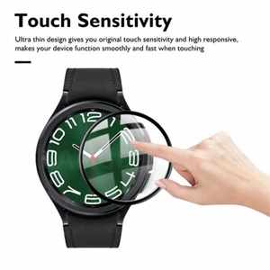 3 Bộ Phim Cong Cho Samsung Galaxy Watch 6 40mm 44mm Bảo Vệ Màn Hình Cho Đồng Hồ 6 Cổ Điển 47mm 43mm
