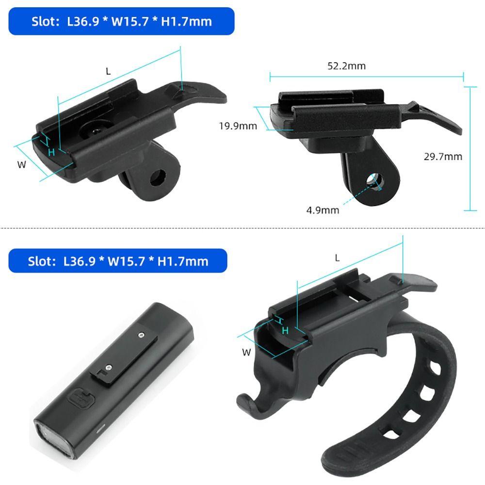 Giá đỡ xe đạp NKSFX, Giá đỡ đèn gắn nhanh Bộ chuyển đổi đèn pha, MTB bền cho giao diện Giá đỡ đèn kim loại cho xe đạp Rockbros QD-250 YQ200 / 400 Blackbird L1