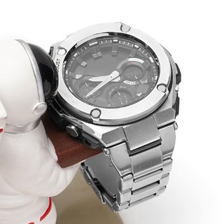 Dây đeo đồng hồ bằng thép không gỉ 304 cho casio gst w300 g 400g b100 s310 s120 s110 w110 dây đeo đồng hồ màu đen bạc đeo tay nam nữ cổ điển