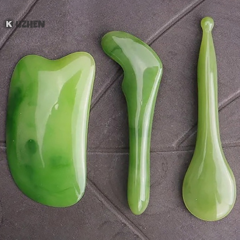 Kuzhen resin gua sha board massager face lifg tool beauty body spa comb hot