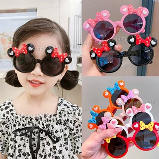 Thời Trang Hàn Quốc Kính Mát Trẻ Em Cho Bé Trẻ Em Kính Chống Nắng Hoạt Hình Dễ Thương Mickey Chống Nắng Cô Gái Bé Trai Bảo Vệ Tia UV Ngoài Trời Bóng Kính Mắt