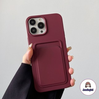 Ốp Điện Thoại Silicon TPU Mềm Siêu Mỏng Có Ngăn Đựng Thẻ Cho IPhone 14 13 12 11 Pro Max X Xs XR 8 7 Plus