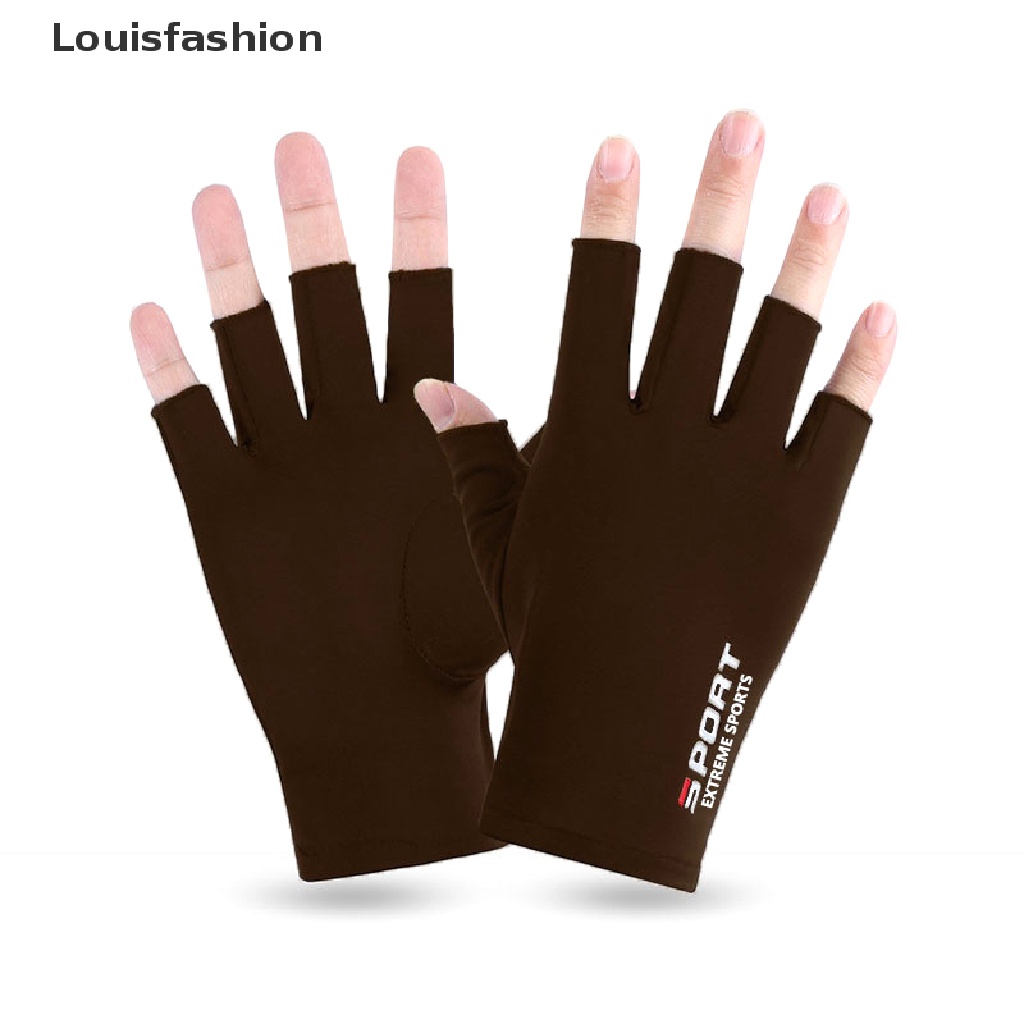 Găng Tay Louisfashion Chống Nắng Chống Tia UV Chống Trượt Cho Nam Nữ