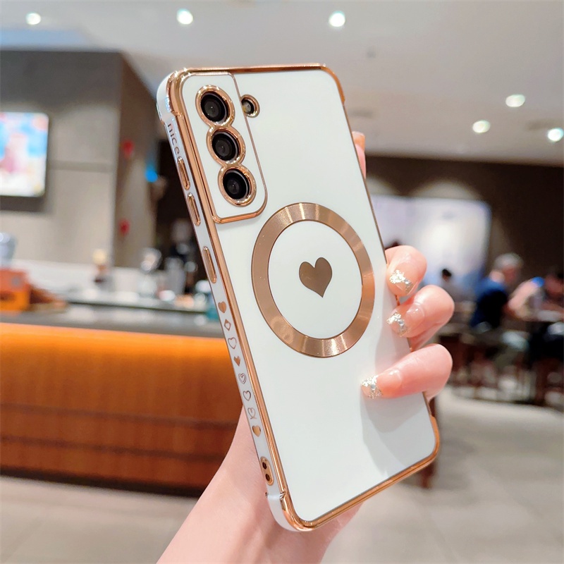 Ốp Lưng Trái Tim Nhiều Mẫu Mã Cho Điện Thoại Samsung Galaxy S22 Ultra S21 Plus S21 S20 FE