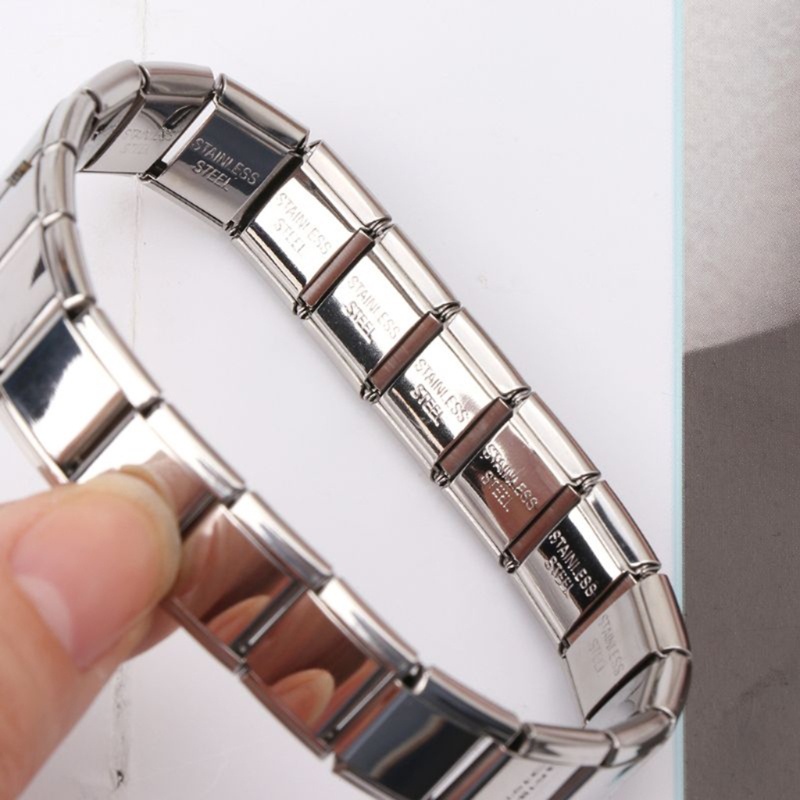 Vòng Tay Chuỗi Hạt Charm Kiểu Ý 18 Mắt Kích Thước 7 / 9mm Cho Nữ