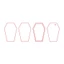 ✿ Set 4 Đĩa Làm Gạch Kim Tuyến Bằng Acrylic DIY