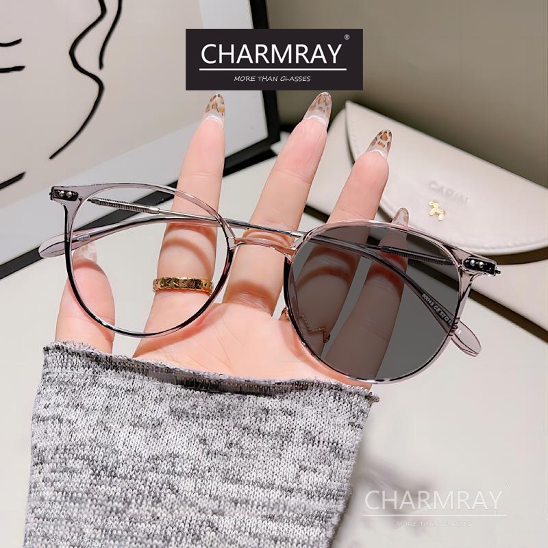 Charmray Mắt Kính Chống Bức Xạ Ánh Sáng Xanh 2 Trong 1 Dành Cho Nam Nữ
