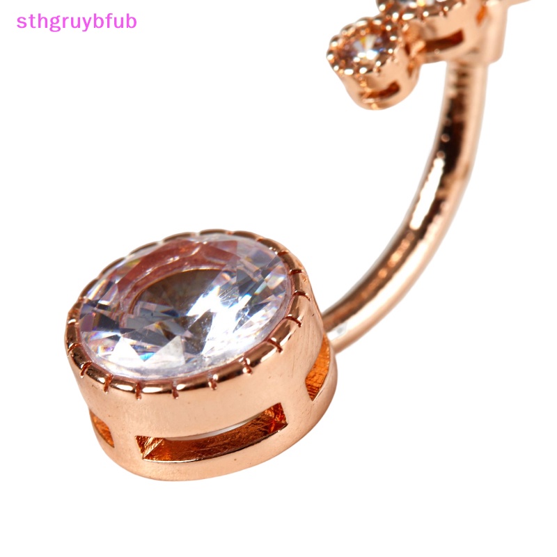 Khuyên Rốn Chất Liệu Thép Không Gỉ 316L Đính Đá Cá Tính