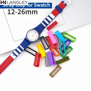 4 12-26mm Nhiều Màu Sắc Silicon Đồng Hồ Vòng 16mm 18mm 20mm 22mm 24mm Đồng Hồ Dây Cao Su Giữ Vòng Tay Vòng Tay