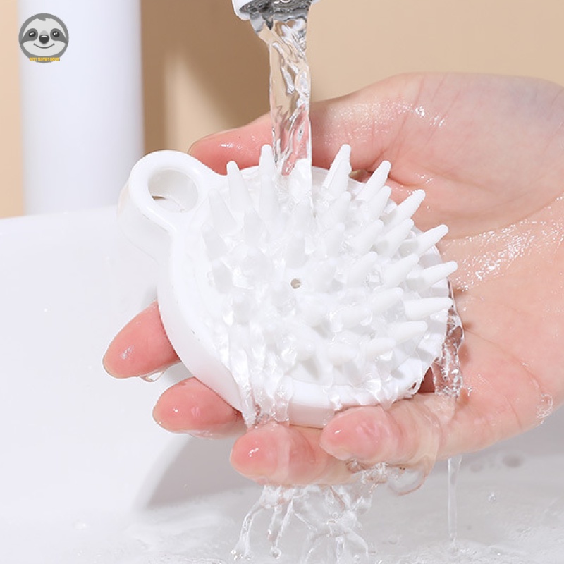 [Hàng Có Sẵn] Lược Mát Xa Da Đầu / Bàn Chải Gội Đầu mini / Bàn Chải Tắm / Dầu Gội Đầu Bằng Silicon Phong Cách muji Nhật Bản