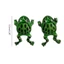 OXXGGKAO Bông Tai Ếch Cho Bé Gái 3D Ếch Xanh Động Vật Tai Còng Bông Tai Ếch Trang Sức Cho Thiếu Niên Bé Gái Dễ Thương Kẹp Trên Earrin