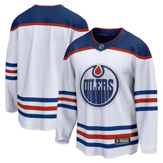 HQ2 NHL Edmonton Oilers Jersey McDavid Áo thun dài tay Người hâm mộ thể thao Áo Plus Size QH1