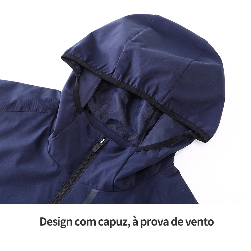 Ảnh Áo khoác gió CAMEL CROWN Nam mùa thu Phần mỏng chống gió có mũ trùm đầu thông thường 4