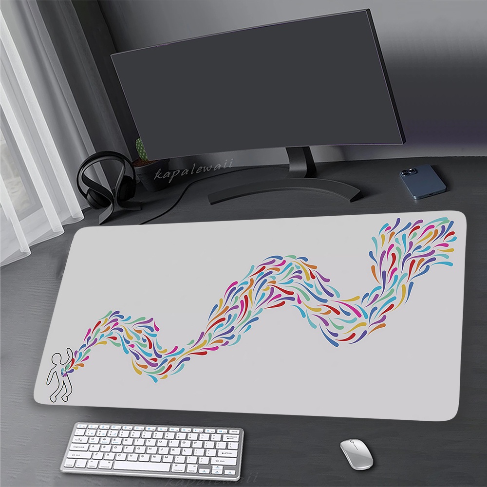 Phong Cách Nhật Bản Miếng Lót Chuột Rồng Cho Game Thủ Mousepad XXXL Cao Su Để Bàn Thảm Tốc Độ Miếng Lót Bàn Phím 900x400mm Khóa Cạnh Chuột Thảm