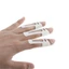 DARON Nẹp ngón tay có thể điều chỉnh có thể điều chỉnh Hỗ trợ khớp ngón tay Giảm đau Knuckle Bất động Ngón tay cái Chấn thương khớp ổn định