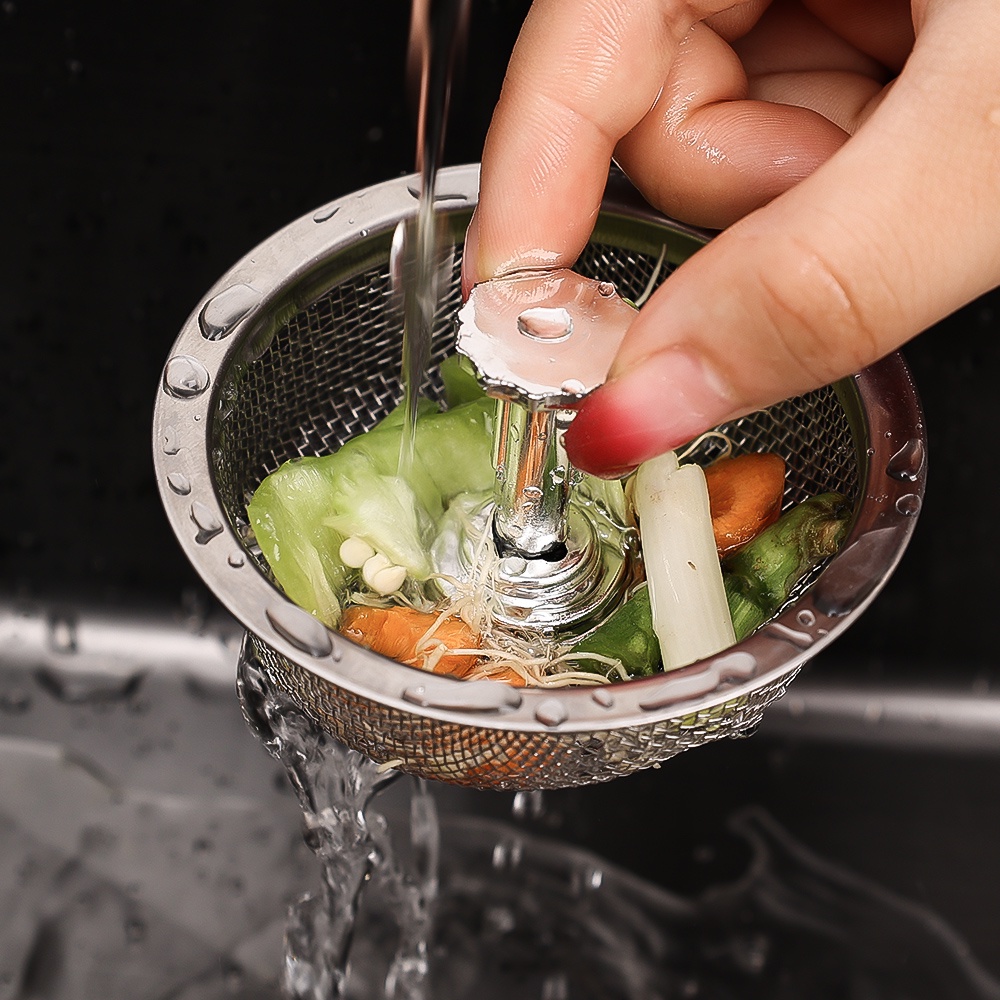 Lưới Lọc Rác / Cống Thoát Nước Bồn Rửa Chén / Phòng Tắm Bằng Thép Không Gỉ / Thay Thế Tiện Dụng