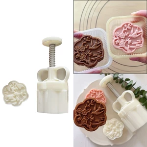 Cc Bộ khuôn bánh trung thu được sử dụng cho bánh quy Dụng cụ cắt món tráng miệng Bánh trang trí nướng bánh