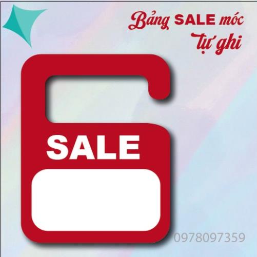 Bảng SALE Móc giảm giá theo phần trăm,đồng giá,tự ghi chất liệu mica dày dặn , bền đẹp, thiết kế theo yêu cầuChotdonnaoo