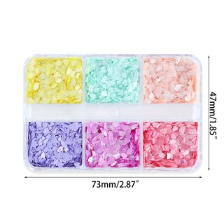 Hộp Kim Tuyến Hình Hoa Anh Đào Bằng Nhựa Resin Trang Trí Móng Tay DIY