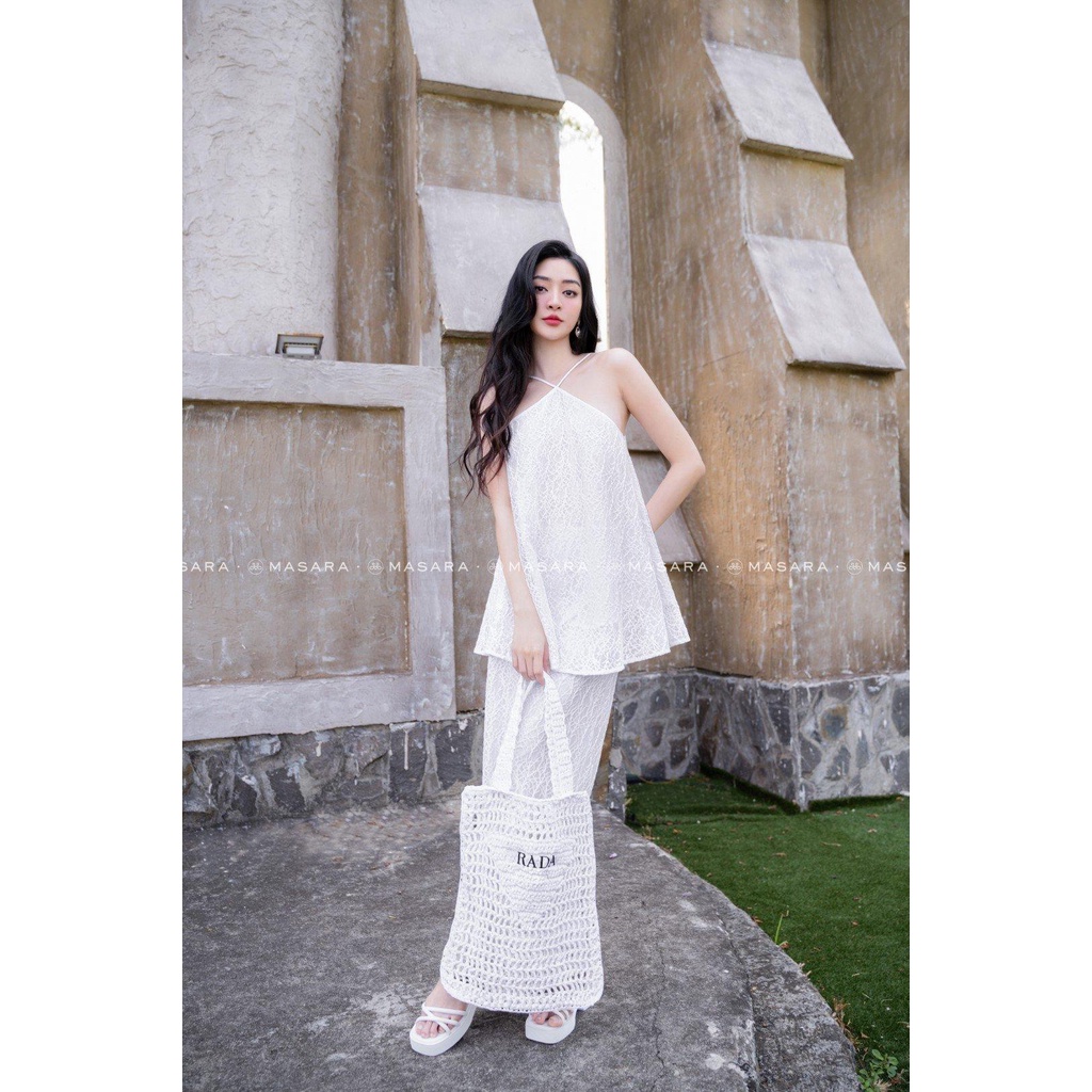 SET YẾM REN GÂN TRẮNG