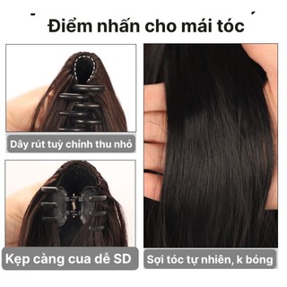 Tóc Giả Ngoạm Đuôi Dáng Cụp Ngắn 35cm HaminStore