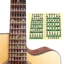 DELMER Guitar Note Sticker Phụ Kiện Đàn Guitar Cân Âm Nhạc Di Động Học Nhạc Cụ Frets Note Decal Fretboard Sticker