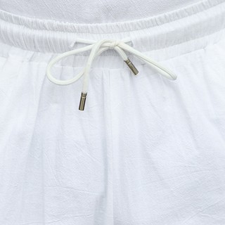 Quần Short Nam Lưng Cao 3 / 4 Bằng Vải Lanh Cotton Co Dãn Size Lớn 6XL