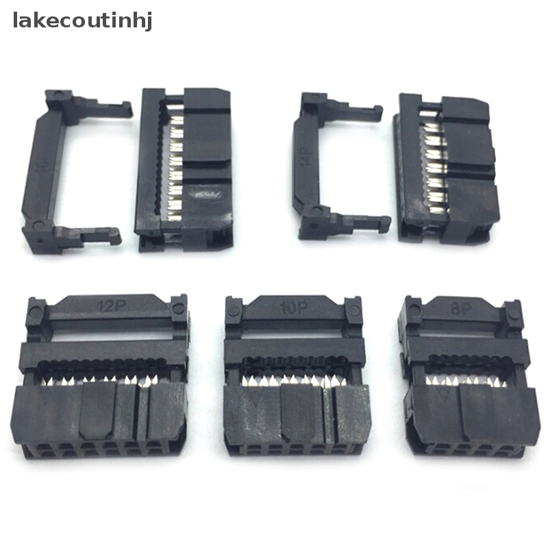 Set 10 Đầu Nối Dây Cáp 6 / 8 / 10 / 12 / 14-50Pin IDC 2.54mm