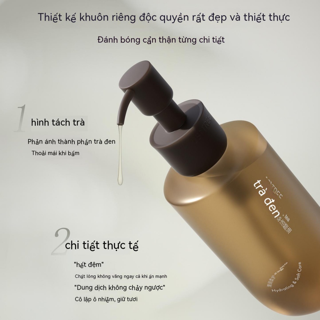 Tẩy Trang Ositree Tẩy Trang Dầu Chiết Xuất Trà Đen làm Sạch Da Nhạy Cảm Mà không gây kích ứng225ml