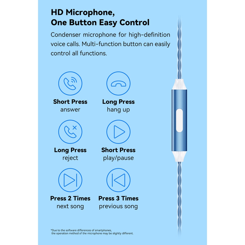 Tai Nghe NiceHCK EB2S PRO Có Dây Jack 3.5mm Kèm Mic 15.4mm Âm Thanh Sống Động | BigBuy360 - bigbuy360.vn