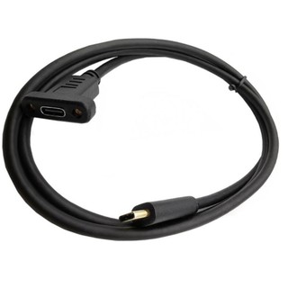 Cáp nối dài YONDR Loại C Dây mở rộng có lỗ vít Loại C Bảng điều khiển gắn Nam sang Nữ Cáp kết nối khóa USB3.1