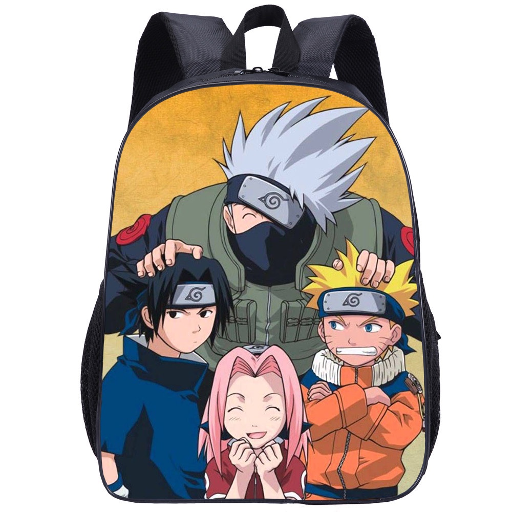 YT2 Naruto Ba Lô Cho Trẻ Em Học Sinh Dung Tích Lớn Thoáng Khí In Thời Trang Cá Tính Đa Năng Túi Nữ T