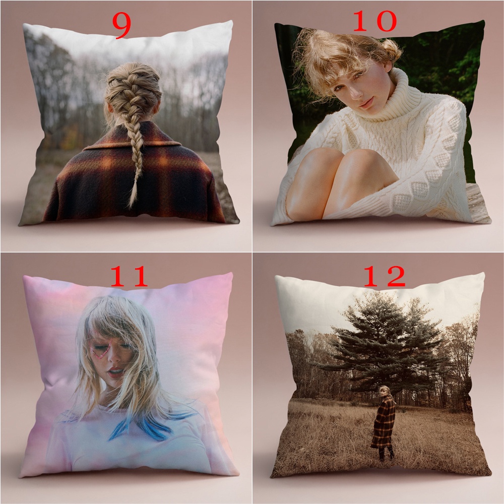 Vỏ Gối Đơn In Hình Album Taylor Swift Trang Trí Nội Thất
