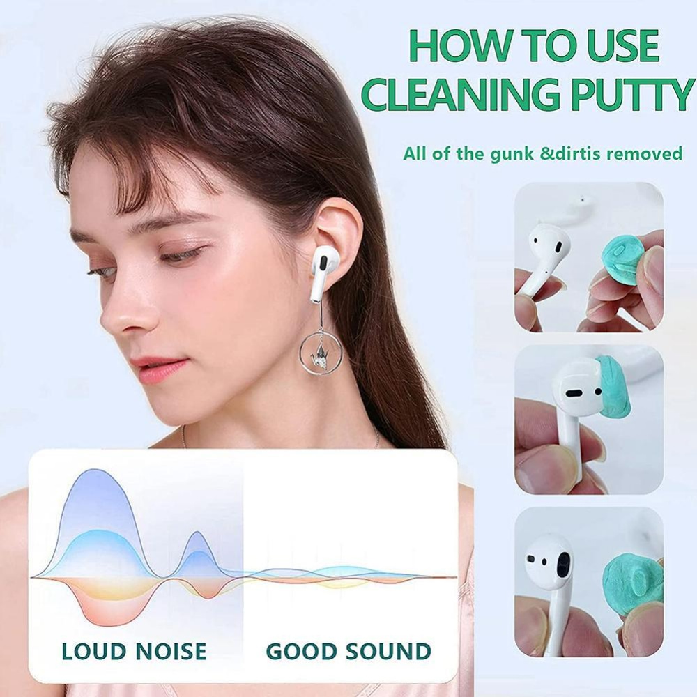 Keo Cao Su Vệ Sinh Tai Nghe Bluetooth Không Dây Đa Năng Có Thể Tái Sử Dụng