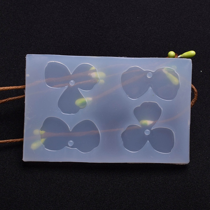 Khuôn Silicone Hình Cánh Hoa Làm Mặt Dây Chuyền DIY