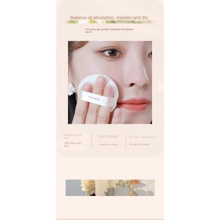 Phấn Phủ NOVO5550 Mềm Mịn Như Lụa Kiềm Dầu Kháng Nước Lâu Trôi Không Vón Cục Che Khuyết Điểm Dưỡng Ẩm 3 Màu Lựa Chọn