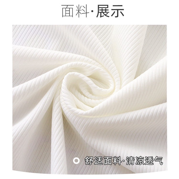 Phong Cách Mới Bé Gái Ice Silk Suit 90-160 Kích Thước Thoáng Khí Homewear Chữ Thời Trang Phiên Bản Hàn Quốc Tay Ngắn Thời Trang Quần Áo Trẻ Em SD3A