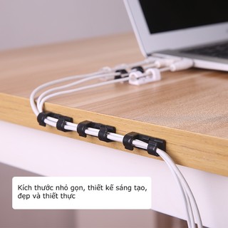 VỈ 20C KEO 3M MỚI Nẹp Cố Định Dây Điện Kẹp Giữ Cáp Sạc Nẹp Dây Điện Chống Rối SUNNY DAY