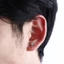 Bông tai kim cương DELMER Ngôi sao cá tính Đơn giản Hợp kim cổ điển Bông tai thanh lịch dành cho nam giới