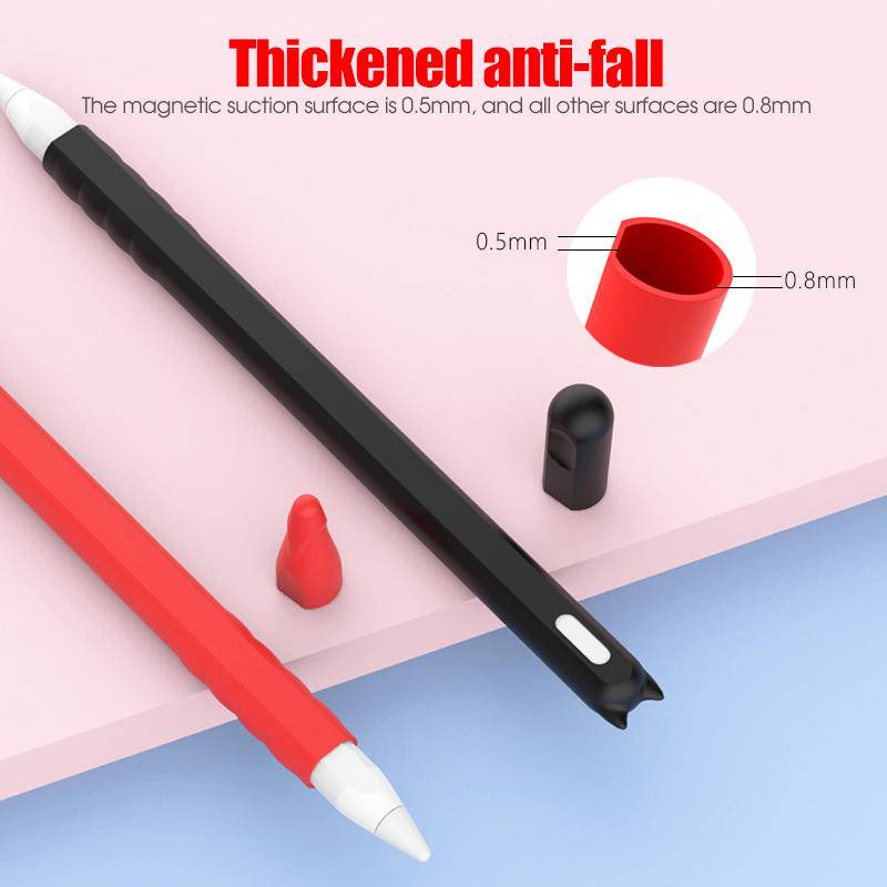 Ốp Silicon Mềm Cho Apple Pencil 2 Thế Hệ Bút Ipad Stylus Chống Rơi Và Chống Trơn Trượt Vỏ Bảo Vệ Phụ Kiện