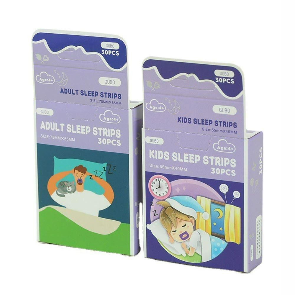 SLICELLIFE 30 Băng Dán Giảm Ngáy, Vải Không Dệt, Hỗ Trợ Ngủ Ngon, Chăm Sóc Sức Khỏe