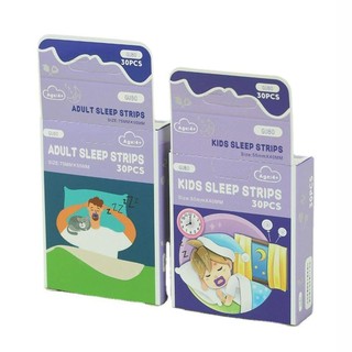 Băng bịt miệng hỗ trợ giấc ngủ 30 chiếc, vải không dệt thoáng khí, ngăn ngáy, dễ ngủ cho bé gái