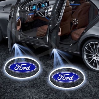 2 cái / bộ đèn cửa ô tô ford đèn chào mừng không dây fiesta ranger t6 t7 t8 t9 focus territory everest ecosport ka focus fusion raptor escape led light cartoon hd 3d projector