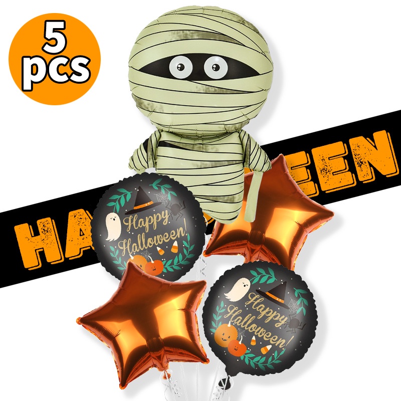Halloween foil balloon ghost pumpkin balloons terror party trang trí inflatables