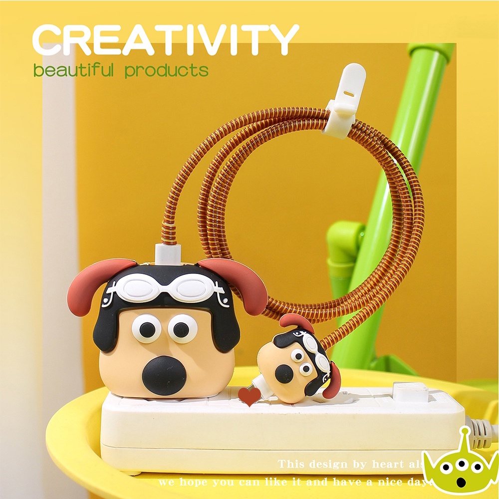 Barbie corgi vỏ bảo vệ bộ sạc dễ thương tương thích cho iphone 18w ...